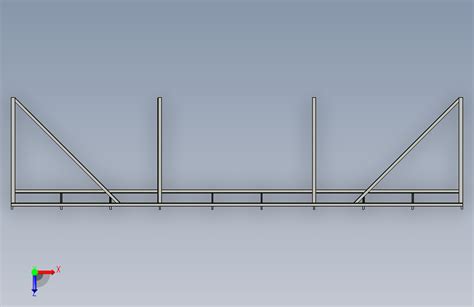 工业钢结构 12x4 米step 模型图纸下载 懒石网