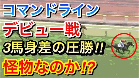 【競馬】コマンドラインが新馬戦を3馬身差で圧勝！評判通り怪物なのか！？ 競馬動画まとめ