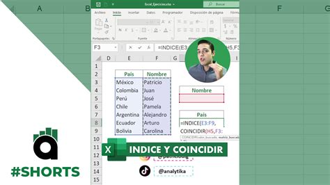 Funciones Indice Y Coincidir En Excel Analytika