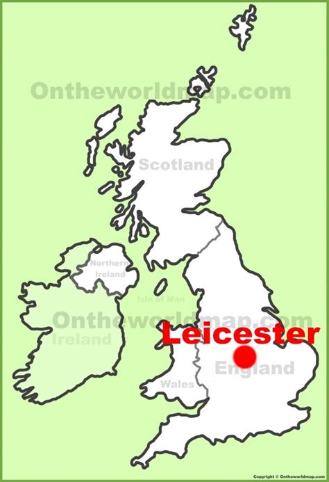 Mapa Leicester Anglia Warszawa Mapa