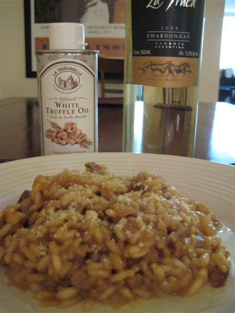 The Lush Chef: Porcini Risotto with White Wine & Truffle Oil