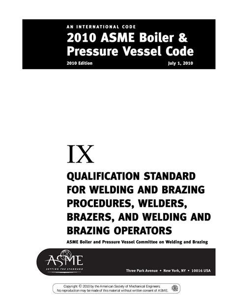 ASME BPVC IX 2010 2010 Edition Pdf