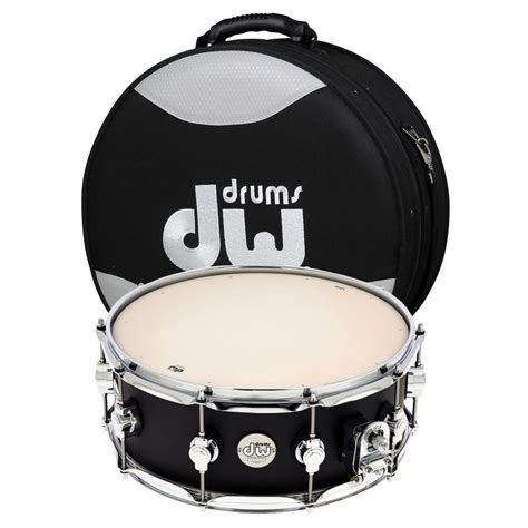 Dw Design Series 14 X 55 Snare Drum Black Satin Y Caja Gear4music