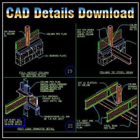 Framing Details Cad Blocks Cadblocksfree Thousands Of Free Autocad