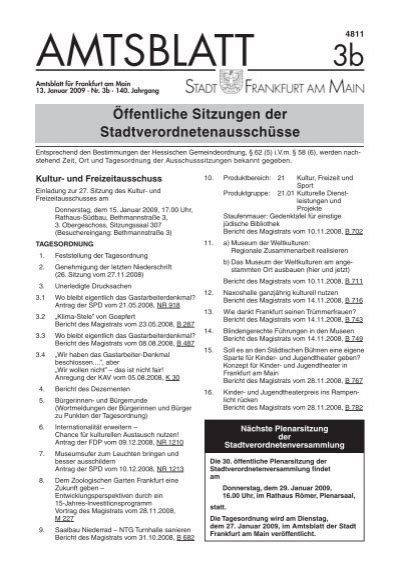 Amtsblatt Nr B S Pdf Kb Frankfurt Am Main