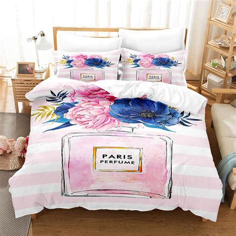 Buy Perfume Rose Bedding Set Flower Pink Duvet Cover Sets Comforter Bed