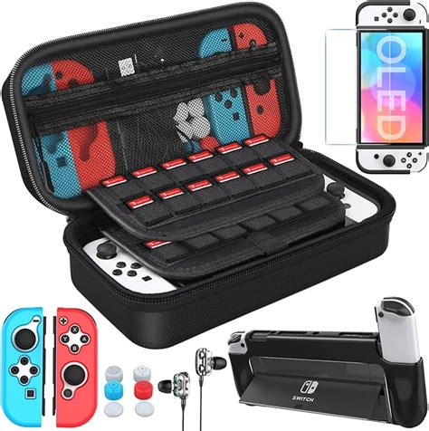 Heystop Tasche F R Nintendo Switch Oled Modell Mit Dockable Tpu H Lle