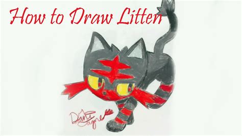 Litten Speed Drawing Youtube