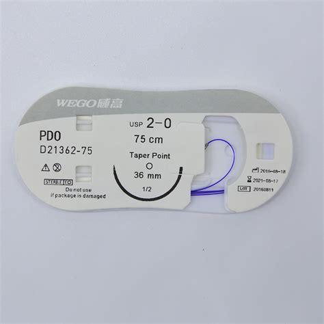 Wego PGA Pdo Nylon Silk Surgical Vicryl Absorbable Catgut Suture