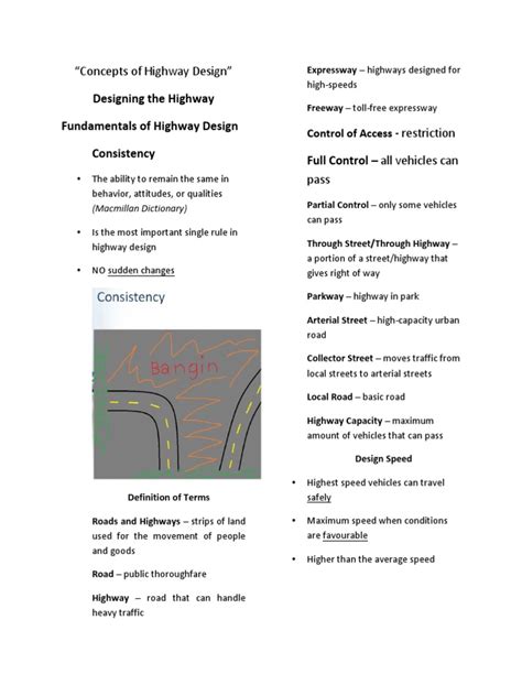 Guidelines For Designing Highways Fundamentals Of Highway Design