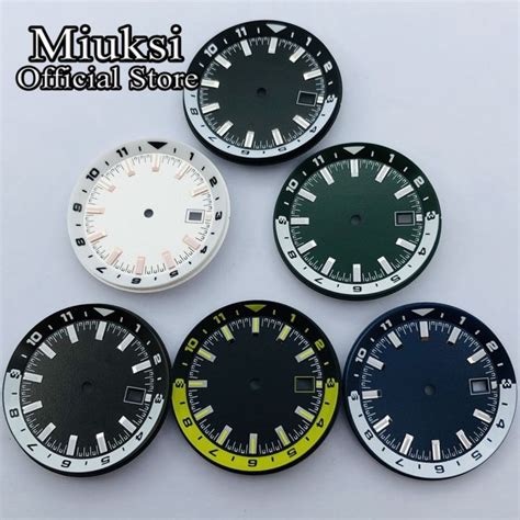 Miuksi Mm Black White Green Blue Sterile Dial Luminous Dial Fit