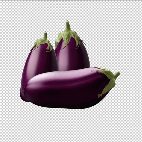 Premium PSD Fresh Eggplant Closeup In Png