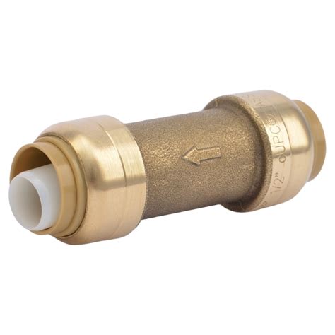 Sharkbite Brass In Push To Connect Check Valve At Lowes