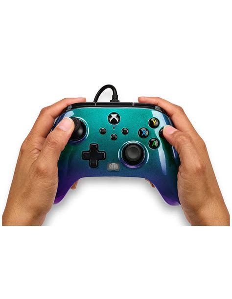 Mando Controlador Con Cable Mejorado Powera Para Xbox Aurora Boreallis