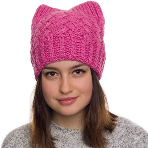 Buy Pink Pussy Cat Hat Handmade Beanie Hat Winter Hat For Women Cat Ears Hat For Girls Online