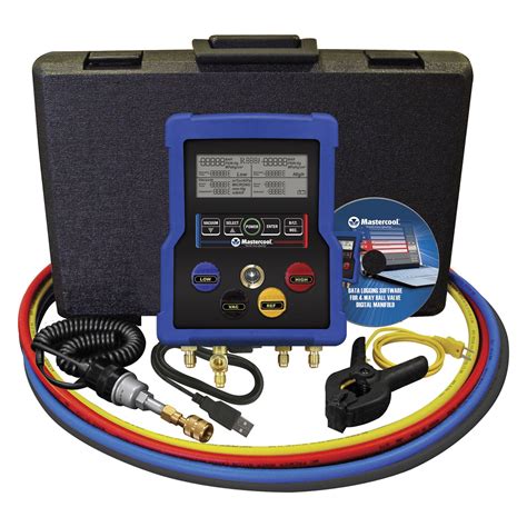 Mastercool A Hvac Digital Way Manifold Gauge Set With