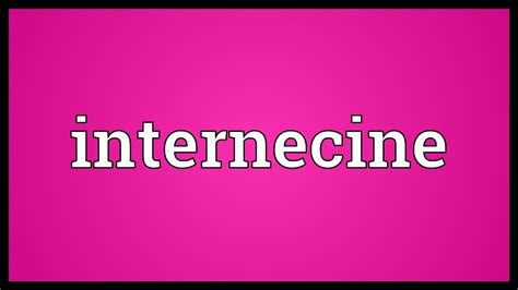 Internecine Meaning Youtube