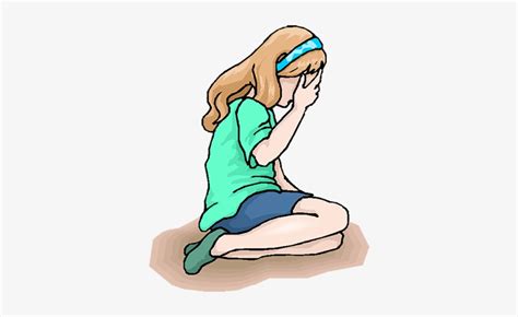 Sad Girl Sitting Png Girl Crying Cartoon 350x422 Png Download Pngkit