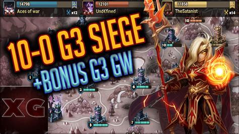 G3 Siege Vs Undefined And Thesatanist G3 Gw Summoners War Youtube