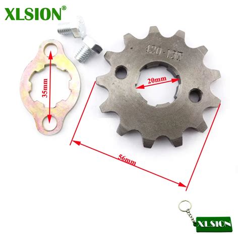 Xlsion Tooth Mm Id Front Engine Sprocket With Retainer Plate