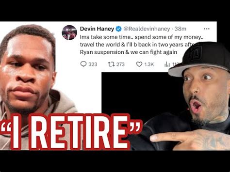 BREAKING Devin Haney Retires After Being Demoralized By Ryan