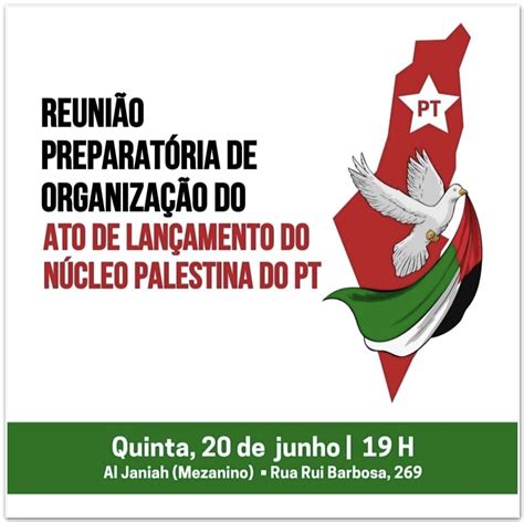 PT lançará fórum da Palestina em São Paulo em 25 de junho