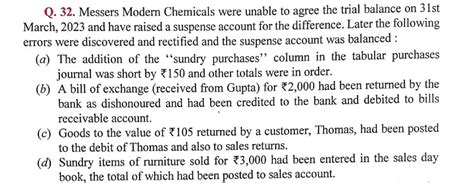 Dk Goel Solutions Isc Q Chapter Errors And Their Rectification