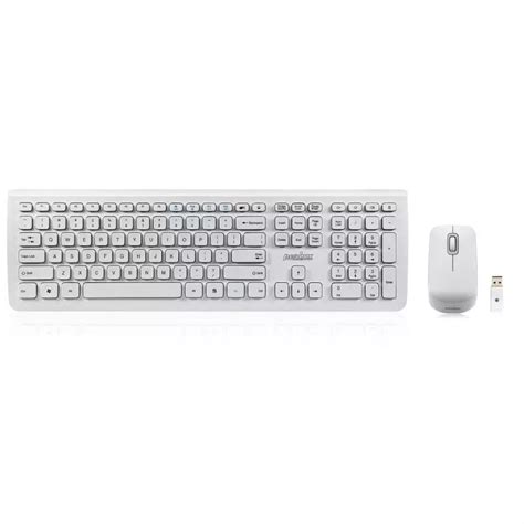 Pack Clavier Souris Perixx PERIDUO 703 Blanc Wireless