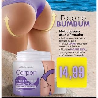 Creme Para Firmar Bumbum Dmae E D Pantenol Linha Corpori Abelha