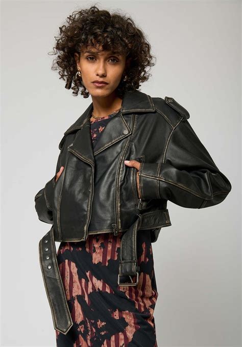 Veste Cuir Femme Blouson En Cuir Kaporal