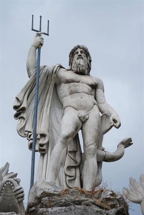 Neptune Greek God Statue Stock Photo Image Of Piazza