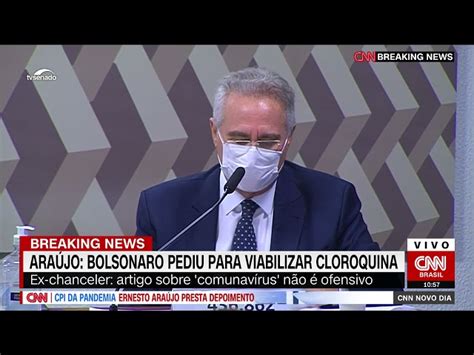 À CPI Ernesto Araújo nega agressões à China e confirma ações por