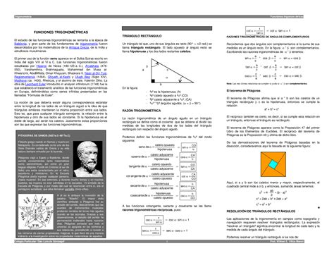 Doc Funciones TrigonomÉtricas Dokumen Tips