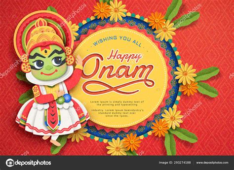 Happy Onam Festival Design Stock Vector Image By ©hstrongart 293274188