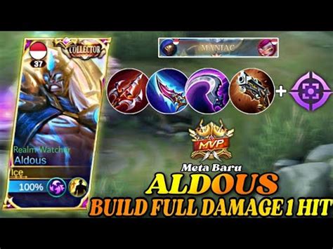 BUILD ALDOUS 1 HIT MATI FULL DAMAGE META BARU 2023 Build Aldous