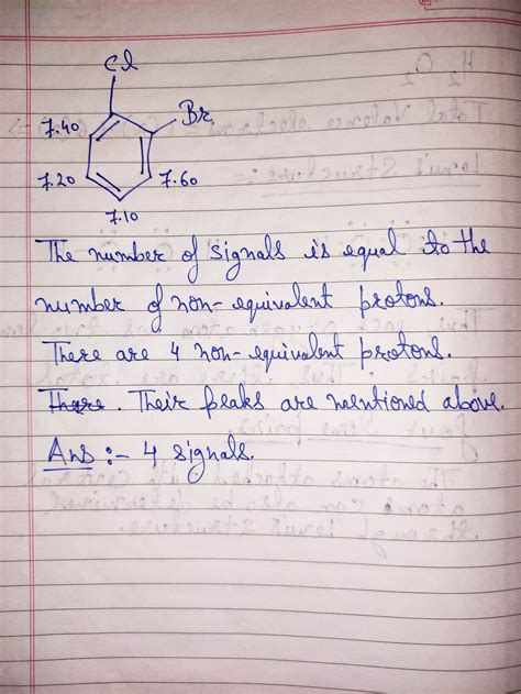 Solved How Many Signals Would You Expect In The H Nmr Spectrum Of