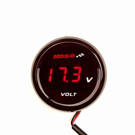 Koso Volt Meter Bulat Universal Lazada