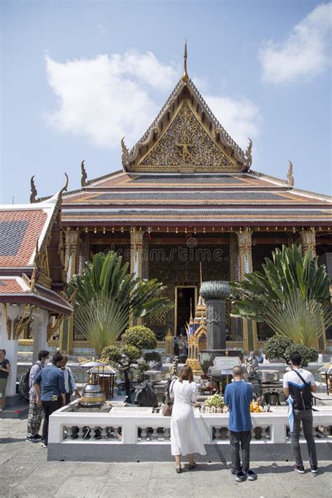 Temple Of The Emerald Buddha At The Grand Palace Bangkok Editorial