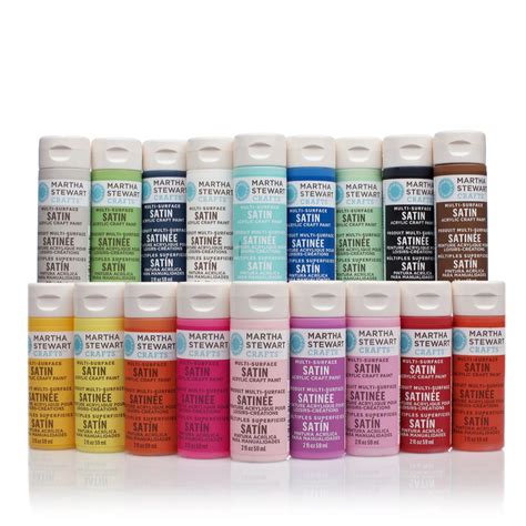 Martha Stewart Set of 18 Stain Paints - QVC UK