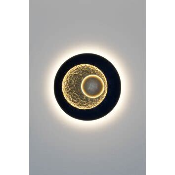 Holl Nder Urano Applique Led Marrone Oro Nero K Lampada It