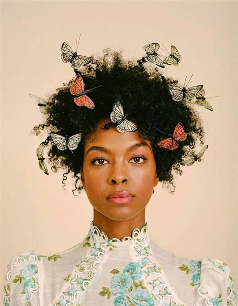 Butterflies In Her Hair Natural Hair Styles Hair Trends 90s Hairstyles