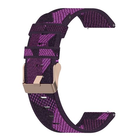 For Garmin Vivomove 20mm Nylon Woven Watch Band (Purple) | Alexnld.com