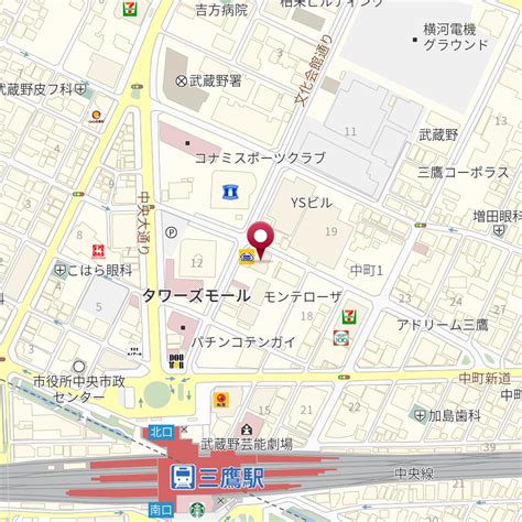 東京都武蔵野市中町1－17－4 の地図 Mapfan