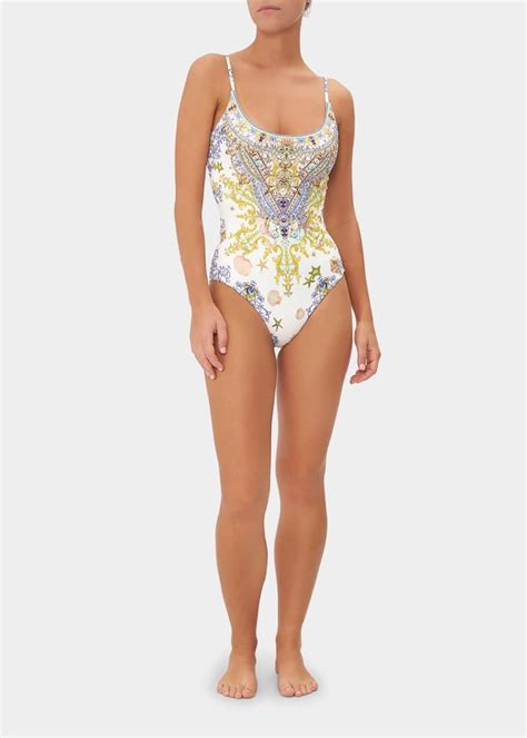 Camilla Scoop Neck One Piece Swimsuit Bergdorf Goodman