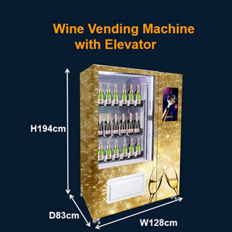 Smart Alcohol Vending Wine Champagne Vending Machine With Elevator