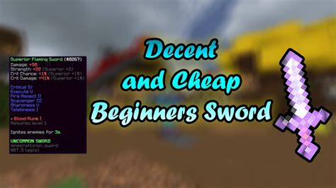 Hypixel Skyblock Decent And Easy To Get Sword For Beginners Giveaway