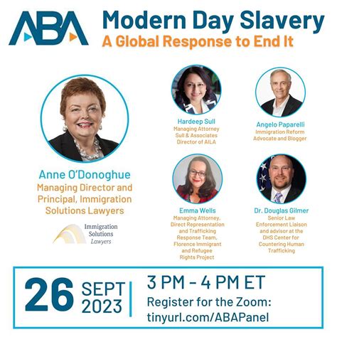 ABA Modern Day Slavery - A Global Response to End It