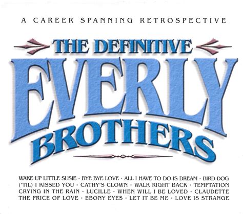 The Definitive Everly Brothers By The Everly Brothers Compilation Pop