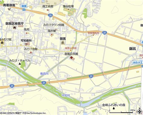 御嵩公民館（可児郡御嵩町公民館）の電話番号・住所・地図｜マピオン電話帳