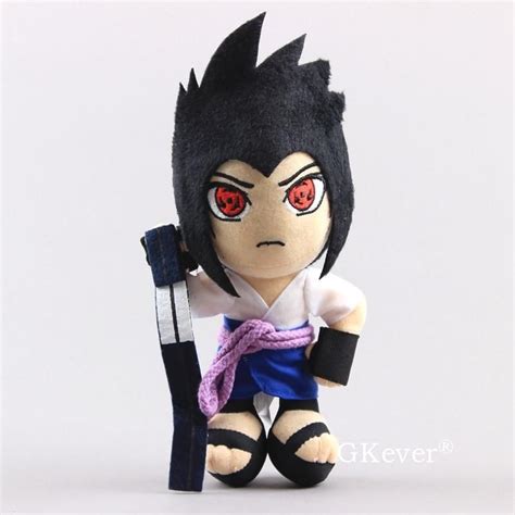 Anime Naruto Uchiha Sasuke Plush Toy Soft Stuffed Dolls 23 Cm Kids